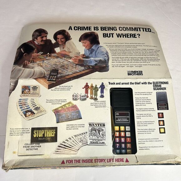 1979 STOP THIEF Electronic Cops & Robbers Board Game Parker Brother Incomplete - Picture 2 of 13